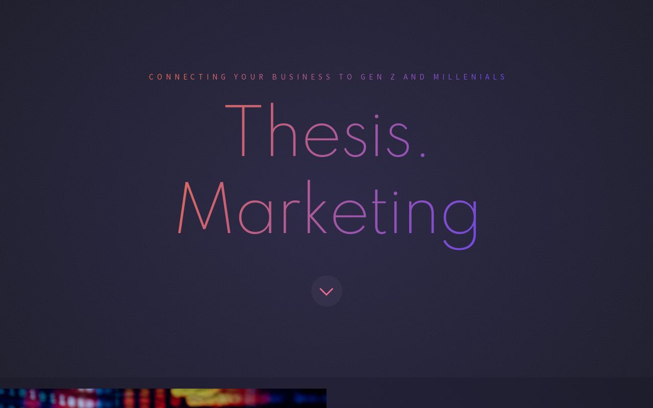 thesis for marketing